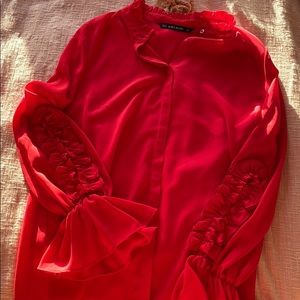 ZARA red blouse